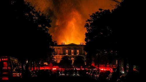 The fire started shortly after the museum closed for visiting