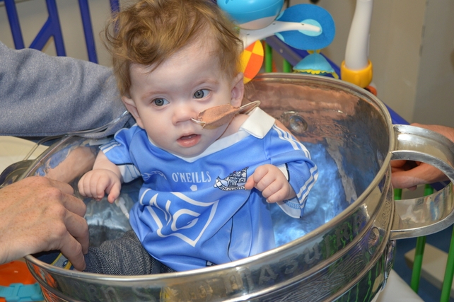 Pictured with the Sam Maguire Cup is Rian O'Brien