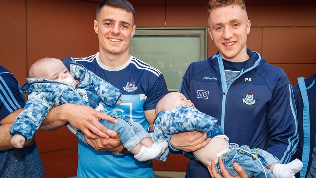 Brian Howard and Paddy Small with Harley and Harrison Kenny