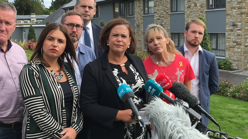 Mary Lou McDonald was speaking at the Sinn Féin party think-in in Cavan