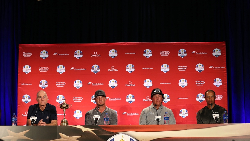 Furyk announces DeChambeau, Mickelson and Woods as his captain's picks