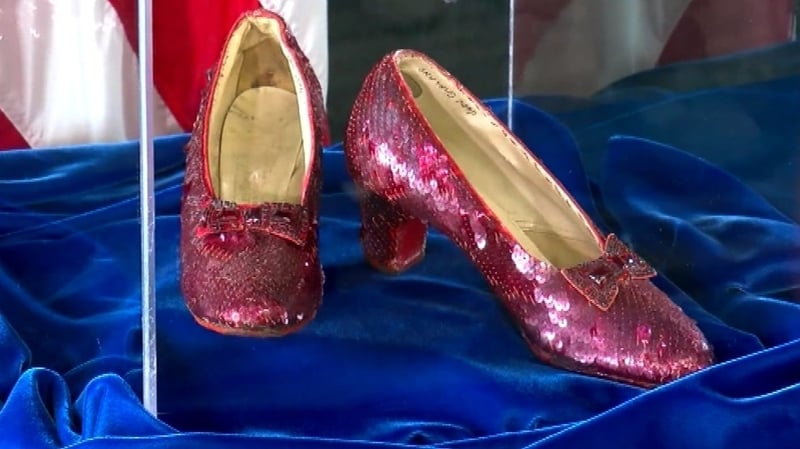 The slippers, known as the 'traveling pair', were stolen from the Judy Garland Museum in Grand Rapids, Minnesota