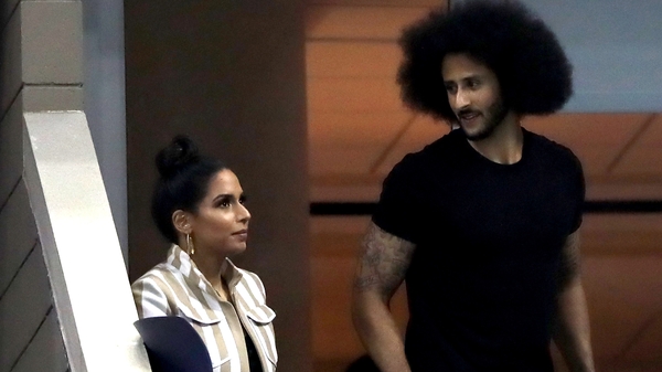 Colin Kaepernick pictured last week at the US Open