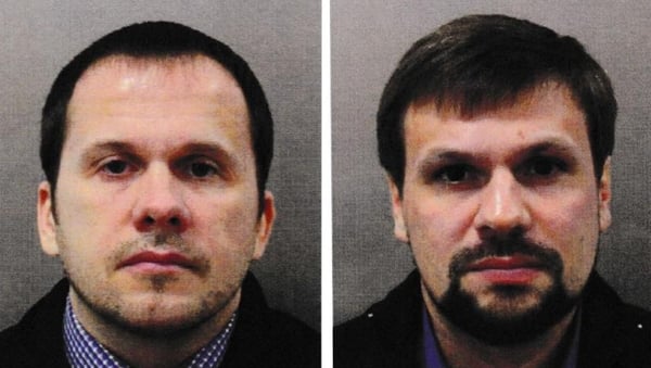 The men have been named by the UK as Alexander Petrov and Ruslan Boshirov