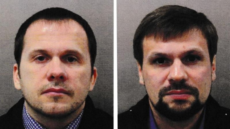 Alexander Petrov (L) and Ruslan Boshirov are believed to be GRU agents who carried out the attack on the Skripals
