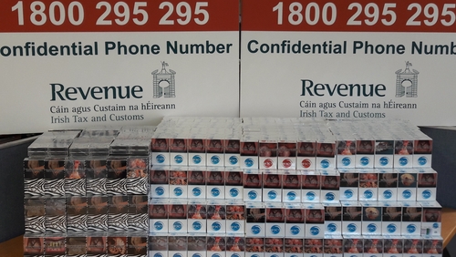 Cigarettes seized in freight consignment from UK