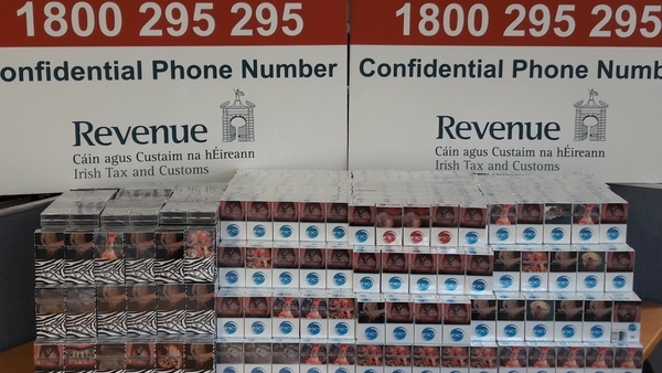Cigarettes seized in freight consignment from UK