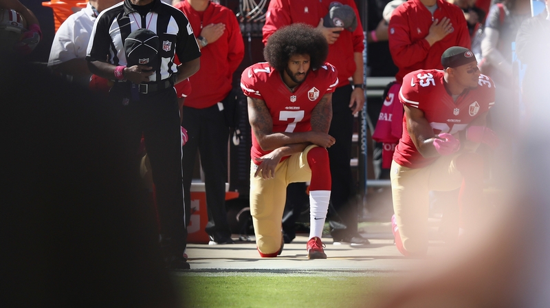 Colin Kaepernick alleged in 2017 that NFL team owners were colluding to prevent him and Eric Reid from being signed in response to their kneeling during the national anthem to protest racial inequality