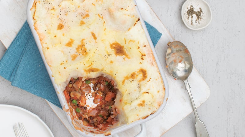 This shepherdless pie ticks all the boxes.