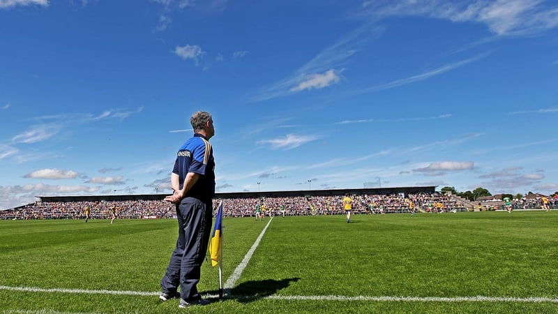 Kevin McStay on the sideline with Roscommon