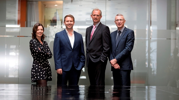 Helen Norris from Kernel Capital; Dr John Ghent, CEO of Sytorus; Peter Lennox from Enterprise Ireland and Donal Duffy from Bank of Ireland