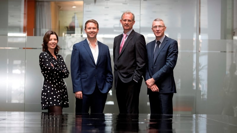 Helen Norris from Kernel Capital; Dr John Ghent, CEO of Sytorus; Peter Lennox from Enterprise Ireland and Donal Duffy from Bank of Ireland