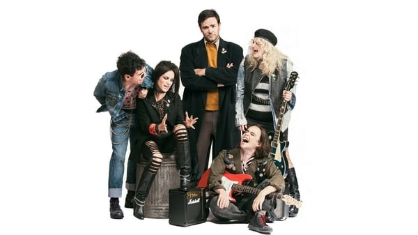 The cast of Good Vibrations, now playing at the Lyric Theatre, Belfast