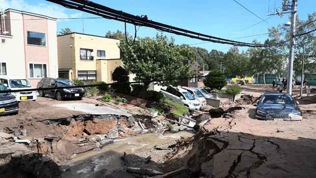 The earthquake struck at a depth of 40km