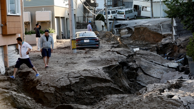 A series of smaller aftershocks followed the initial quake