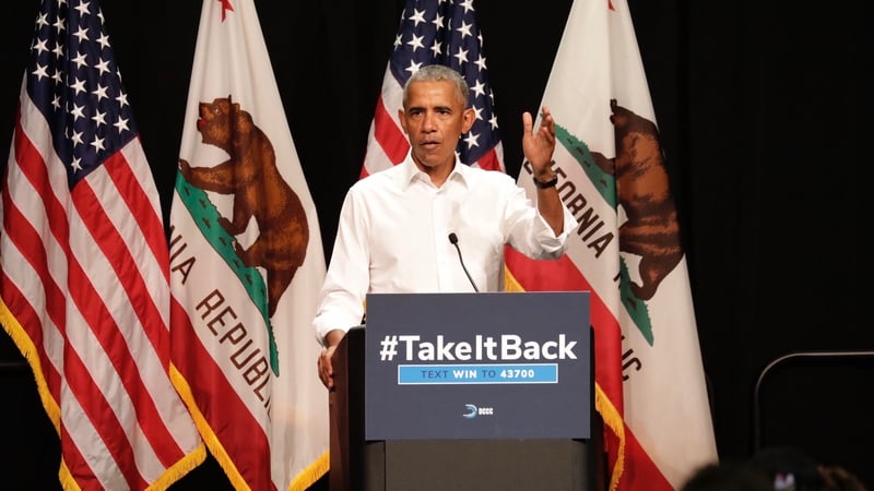 Barack Obama said voters needed to send a clear signal in November that they wanted to reverse the 'cycle of fear'