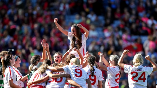 Cork players celebrate