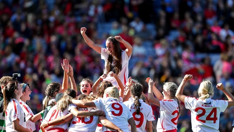 Cork players celebrate