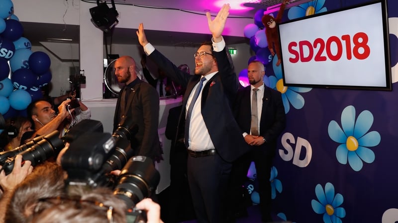 Leader of the far-right party Sweden Democrats, Jimmie Akesson