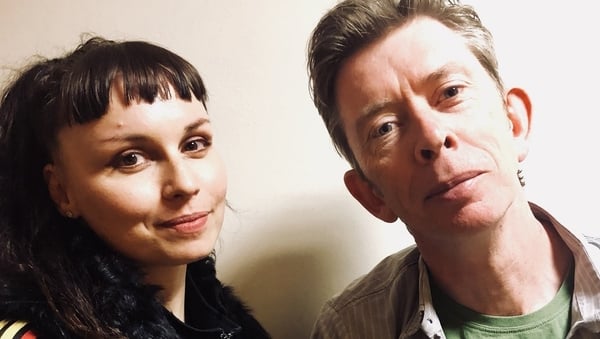 Hilary Woods and Mystery Train host John Kelly.