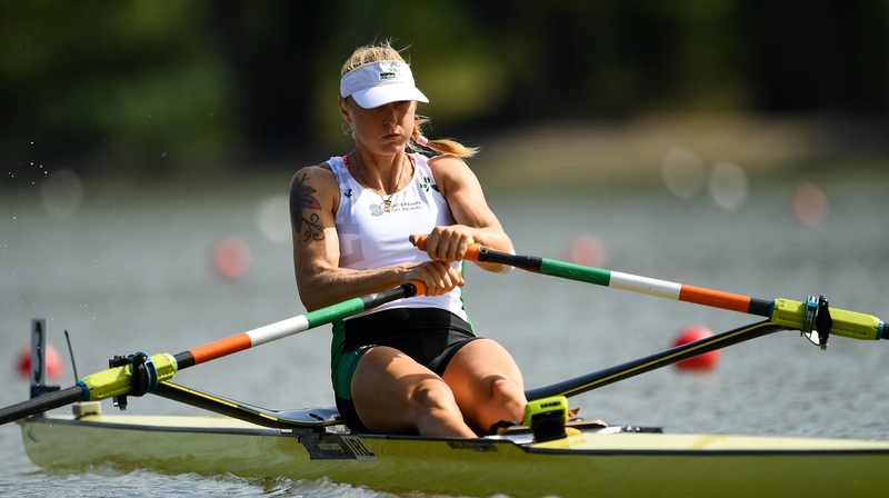 Sanita Puspure powered to victory in her heat