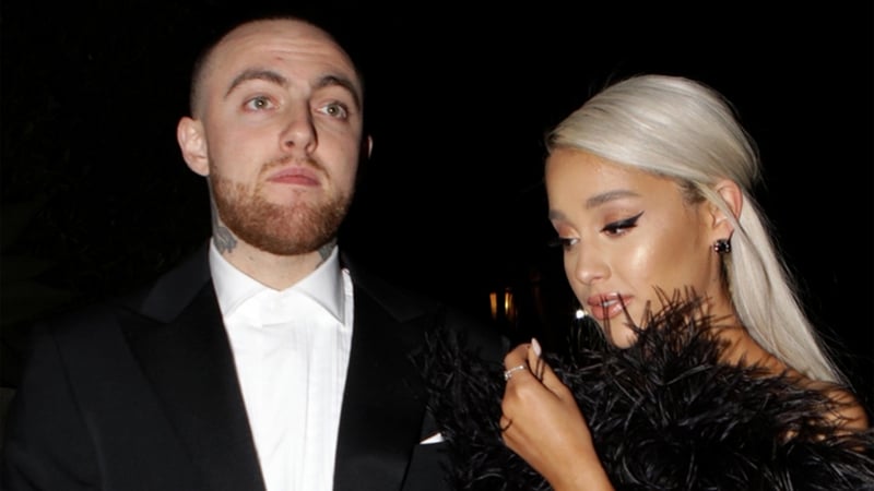 Mac Miller and Ariana Grande photographed in Los Angeles in March 2018