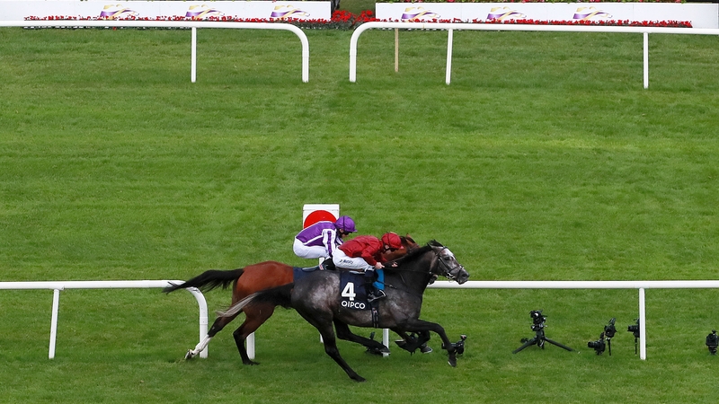 Roaring Lion ahead of Saxon Warrior at the post