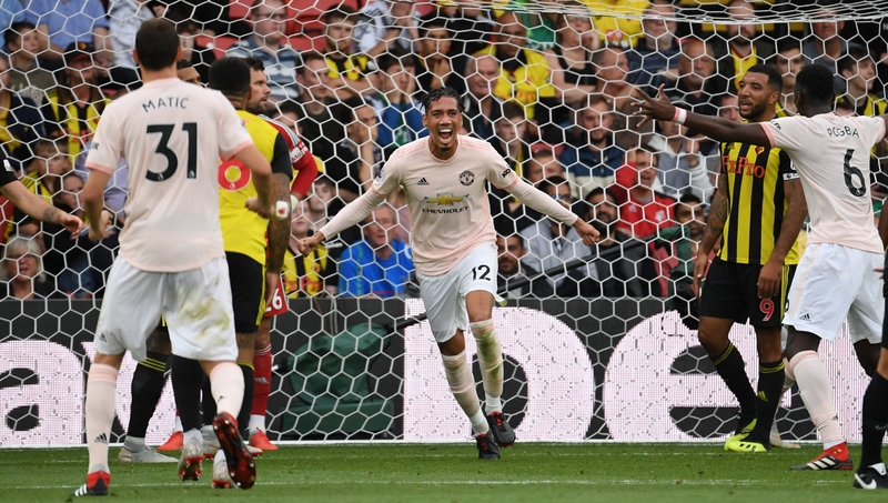 Chris Smalling's goal proved the winner
