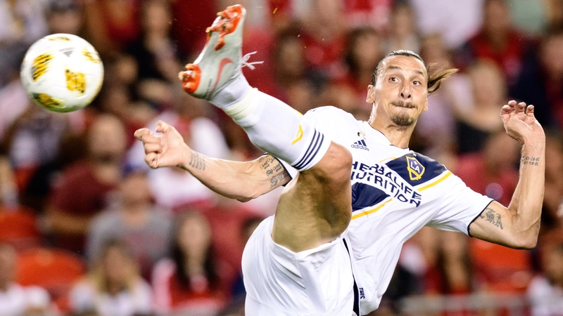 Zlatan Ibrahimovic scores a spectacular landmark goal