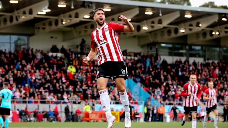 Darren Cole celebrates his goal