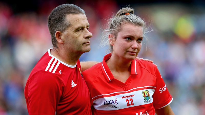 Fitzgerald consoles Saoirse Noonan after the game