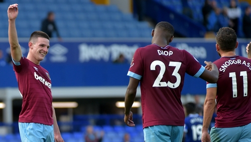Declan Rice (L): "It was a really good moment for all of us."