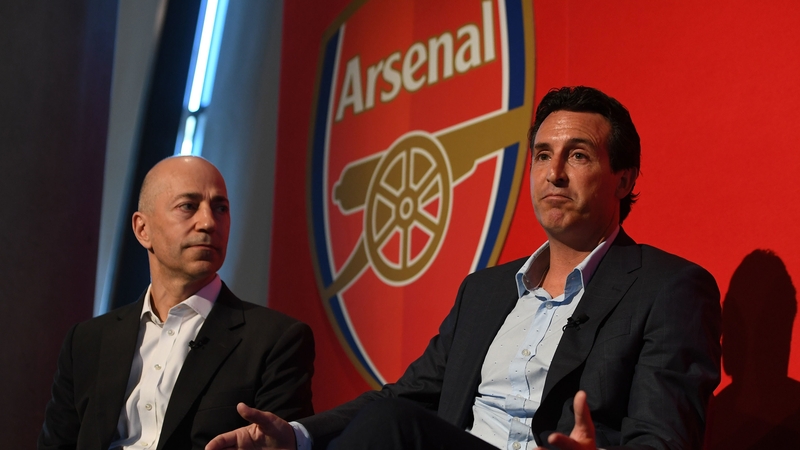 Ivan Gazidis at Unai Emery's unveiling as Arsenal manager