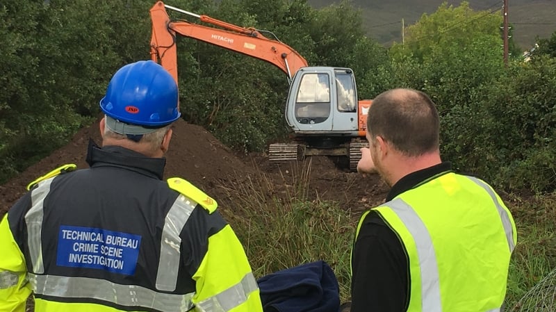 Members of the Garda Technical Bureau at the site near Boolteens