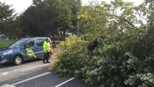 Two lanes of the Rock Road in Dublin were blocked