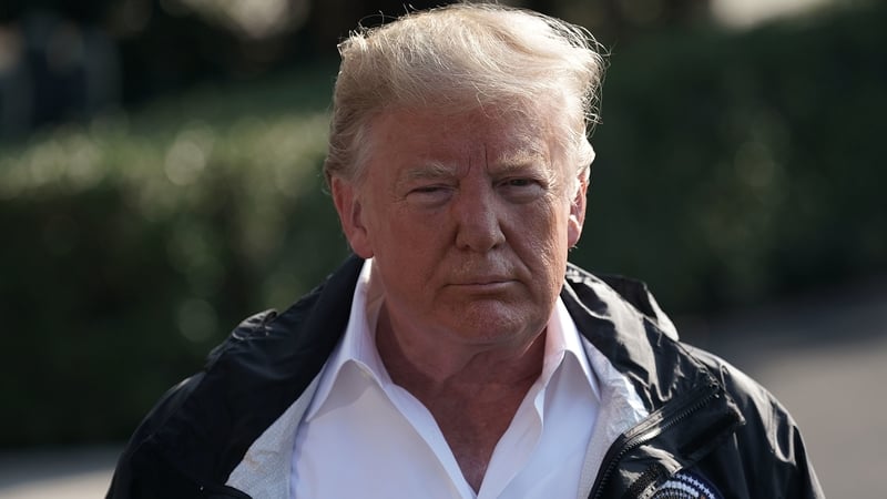 Donald Trump was speaking as he left the White House to visit hurricane-stricken areas in North and South Carolina