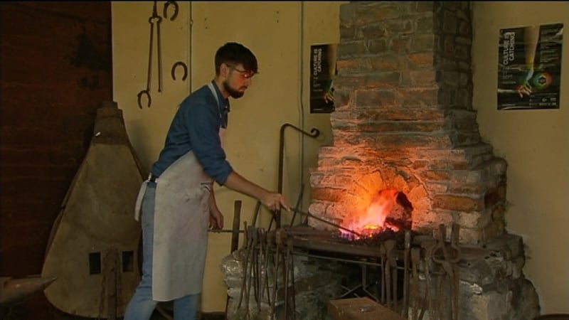 Conor Murray's forge is situated close to the old forge used by his great great grandfather who was a blacksmith two centuries ago