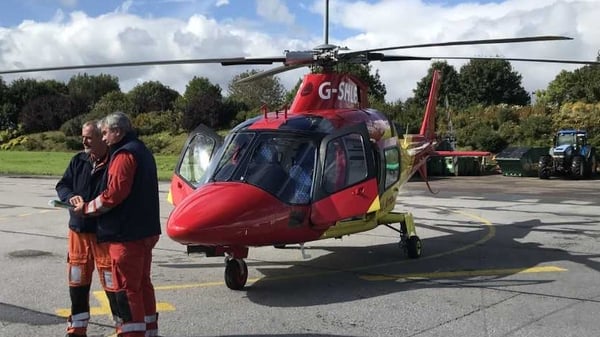 The air ambulance is being operated by the Irish Community Rapid Response charity