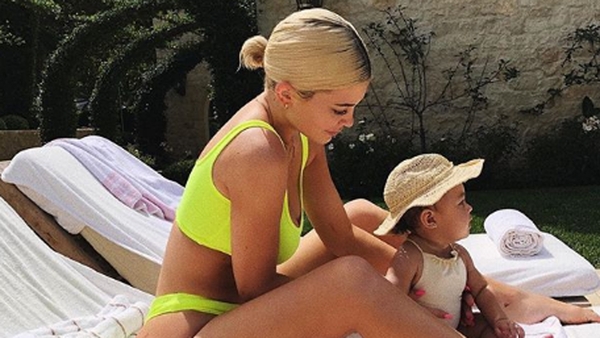 Kylie Jenner with her daughter Stormi. Pic:Instagram/KylieJenner
