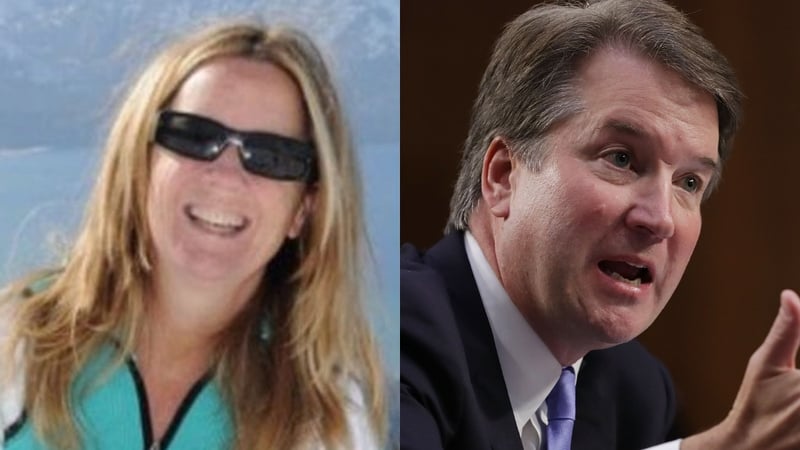 Christine Blasey Ford has accused US Supreme Court nominee Brett Kavanaugh of sexual assault (Pics: ResearchGate.Net/Getty)