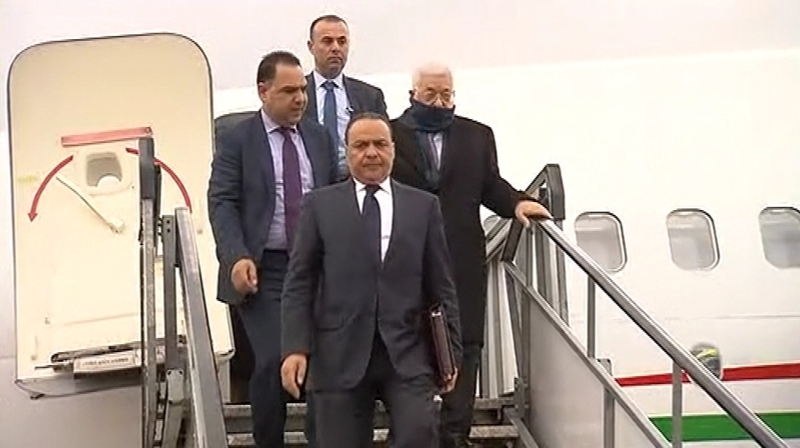 Palestinian President Mahmoud Abbas and Palestinian Foreign Minister Dr Riad Malki visited Ireland today