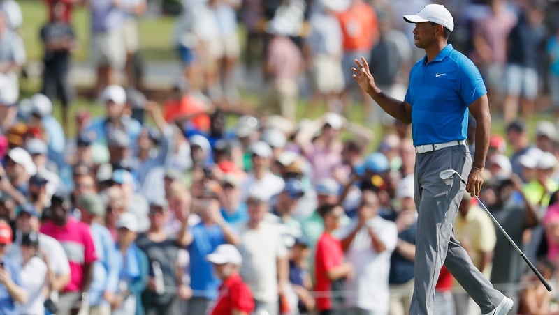 Tiger Woods opened with a vintage display over the opening seven holes