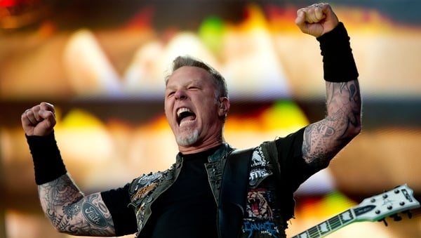 Metallica (James Hetfield, pictured) - Follow in the footsteps of musical heroes Thin Lizzy by playing Slane Photo: Sven Hoppe/EPA
