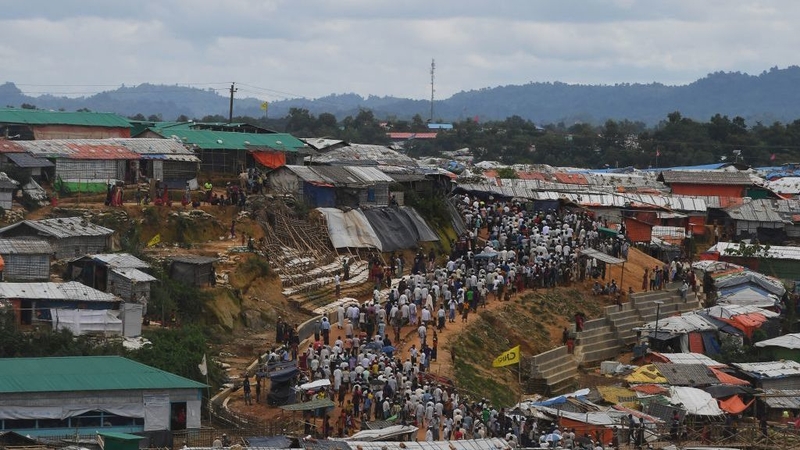 Nearly a million Rohingya live in squalid camps near Bangladesh's border with Myanmar