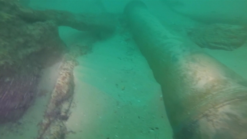 It is believed the ship was wrecked between 1575 and 1625