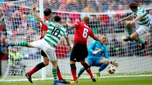Legends in action at the tribute match