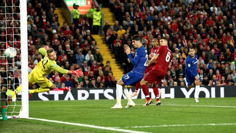 Eden Hazard's late goal saw Chelsea through