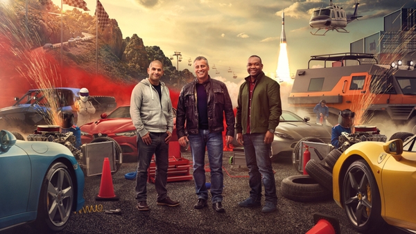 Chris Harris, Matt LeBlanc and Rory Reid pictured in 2017
