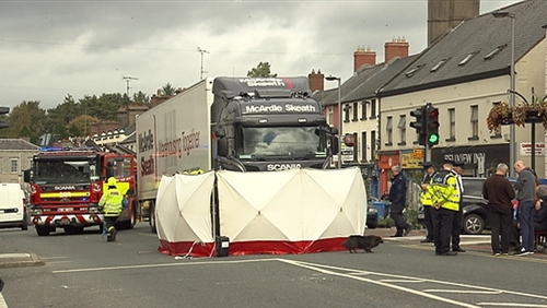 The collision happened at around midday on Main Street in Carrickmacross