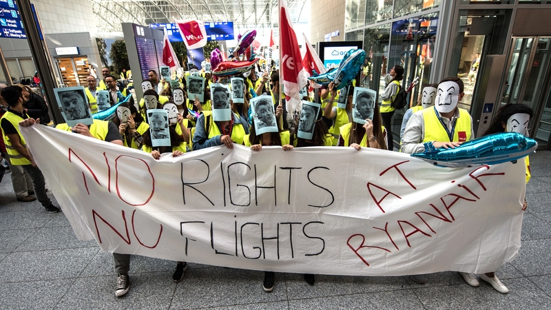 Ryanair employees have been striking for higher pay and contracts that will let them access local benefits